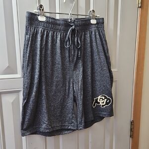NWOT Colorado Buffalo Large Gray Athletic Shorts with Logo